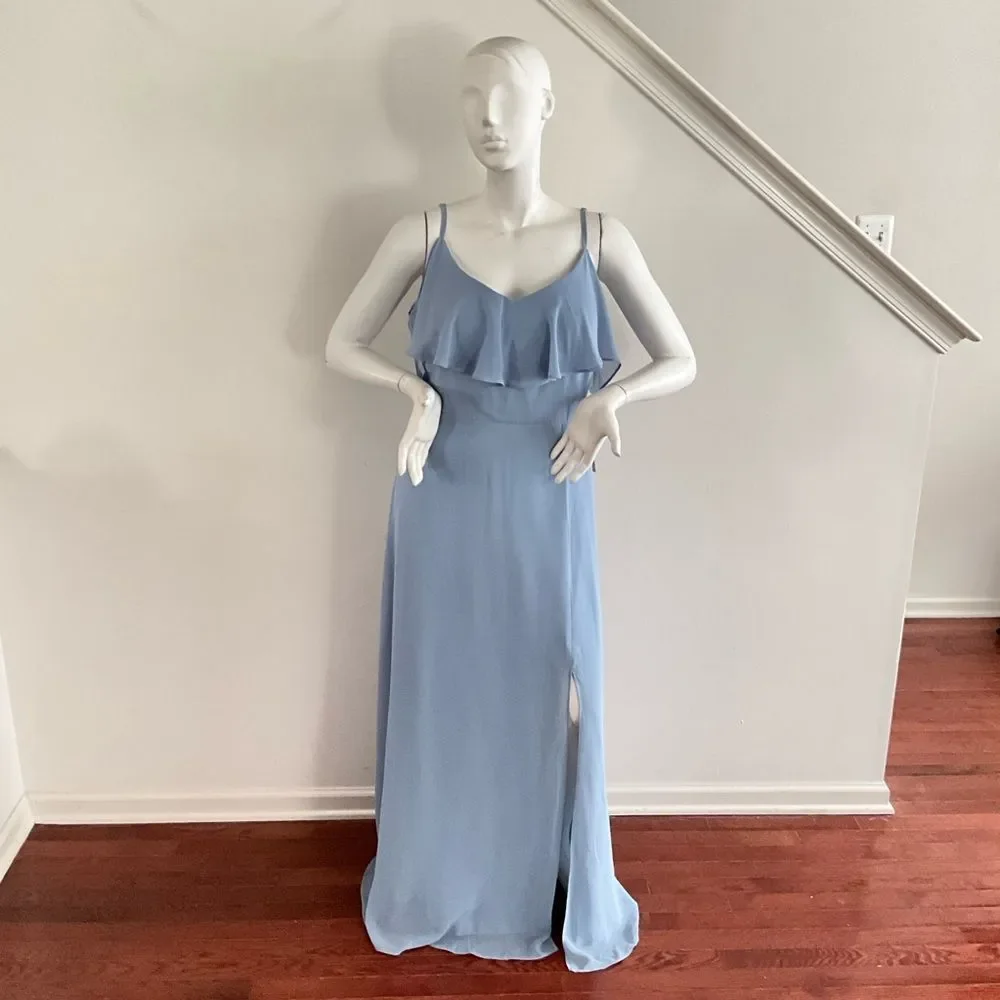 Birdy Grey Bridesmaid Convertible Maxi Dress With Slit 1X